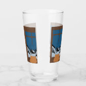Grote winterdrankglas Sneeuwbol Glas (Links)
