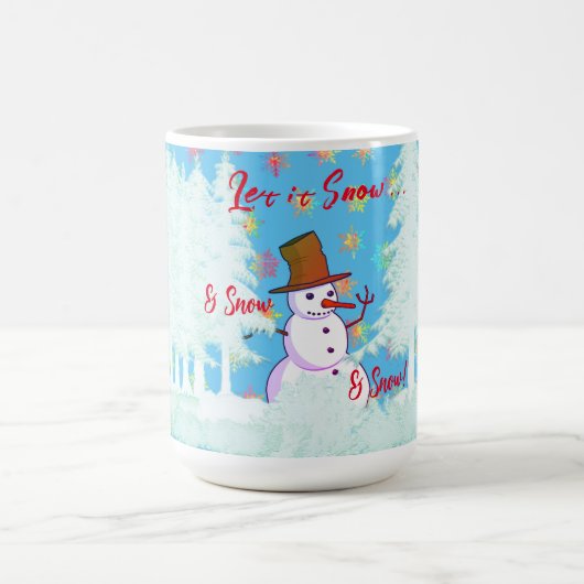 Grote wintervn Snowman Hot Drink Latte Mok (Center)