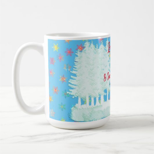 Grote wintervn Snowman Hot Drink Latte Mok (Links)