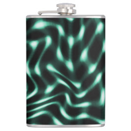 Grote witcyaan of groene trekken met ontmoetingen heupfles