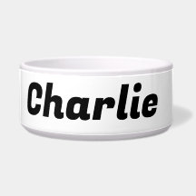 Grote witte aangepaste hondenkom