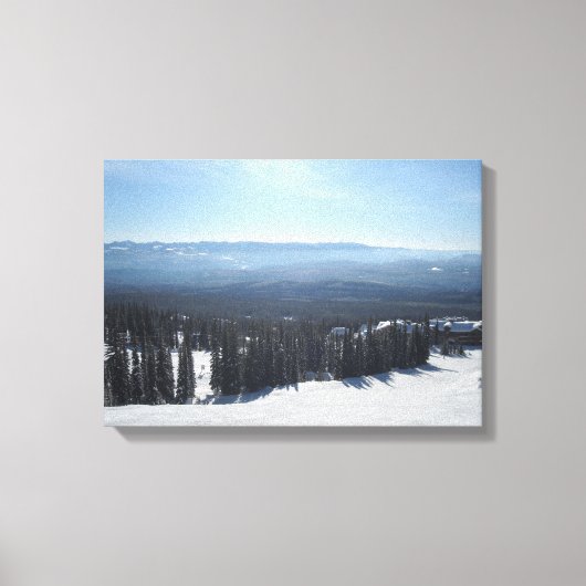 Grote Witte Berg Canvas Afdruk (Voorkant)
