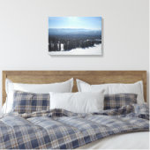 Grote Witte Berg Canvas Afdruk (Insitu (Slaapkamer))