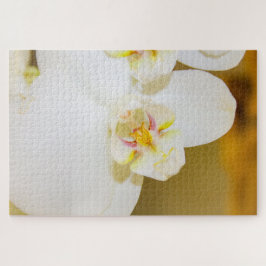 Grote witte bloem legpuzzel