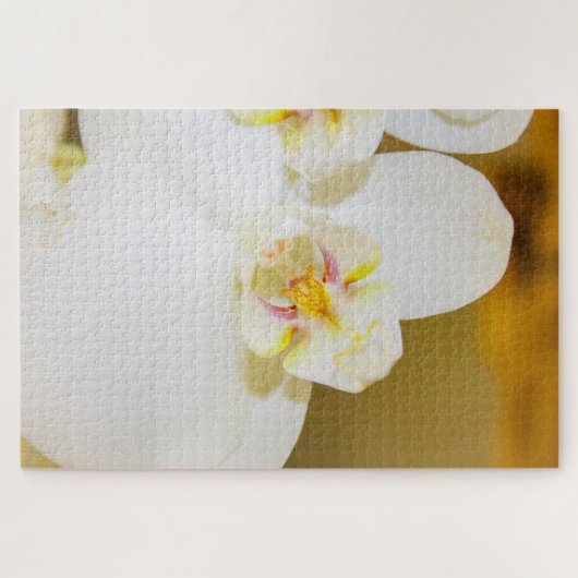 Grote witte bloem legpuzzel (Horizontaal)