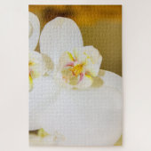 Grote witte bloem legpuzzel (Verticaal)