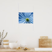 Grote witte bloem met blauwe lucht poster (Keuken)