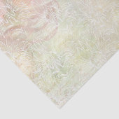 Grote witte bloemen met perzikkleurige bloemen tissuepapier (Detail)