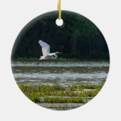 Grote witte bocht keramisch ornament (Achterkant)