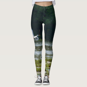 Grote witte bocht leggings