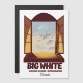 Grote Witte Brits-Columbia Canada ski-poster (Voorkant / Achterkant)