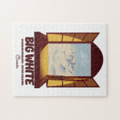 Grote Witte Brits-Columbia Canada ski-poster Legpuzzel (Horizontaal)