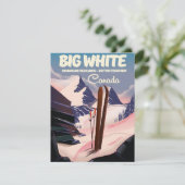 Grote Witte Brits-Columbia Canada skiën. (Staand voorkant)