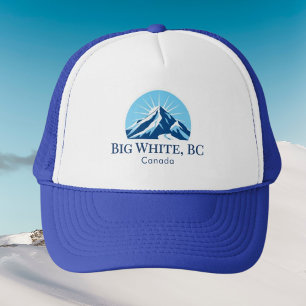 Grote Witte Brits-Columbia Canada skigebied Hoed Trucker Pet