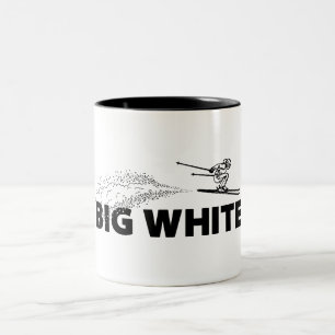 Grote Witte Brits-Columbia Schansspringer Tweekleurige Koffiemok