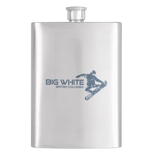 Grote witte Brits-Columbia snowboarder Flacon (Voorkant)