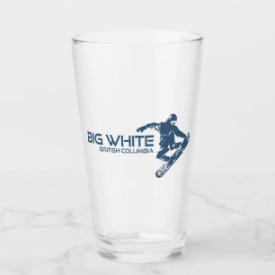 Grote witte Brits-Columbia snowboarder Glas