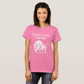 Grote witte buffel t-shirt (Voorkant volledig)