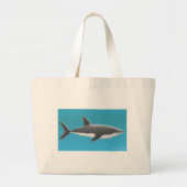 Grote witte Canvas tas (Voorkant)