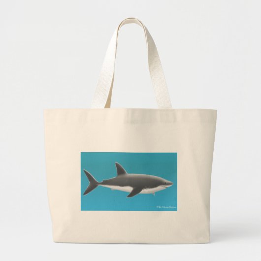 Grote witte Canvas tas (Voorkant)
