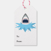 Grote witte Cartoon Cadeaulabel (Voorkant)