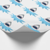 Grote witte Cartoon Cadeaupapier (Hoek)