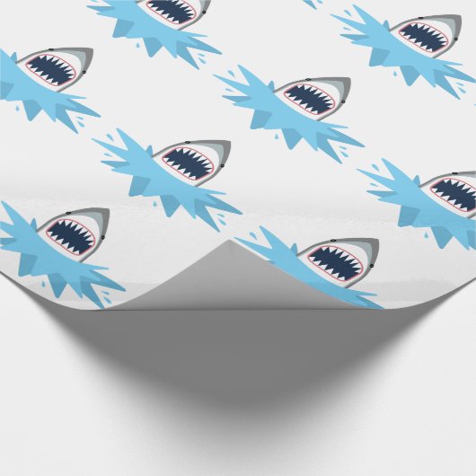 Grote witte Cartoon Cadeaupapier (Hoek)