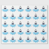 Grote witte Cartoon Cadeaupapier (Vlak)