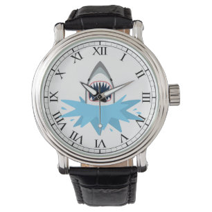 Grote witte Cartoon Horloge