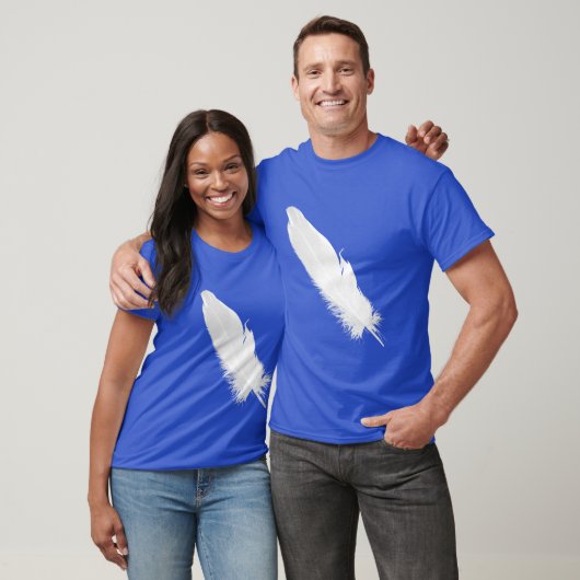 Grote witte doezelaar Silhouette T-shirt (Unisex)