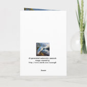 Grote Witte Egret Vogel Verjaardag Kaart (Achterkant)