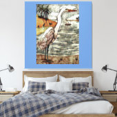 Grote witte grot canvas afdruk (Insitu (Slaapkamer))