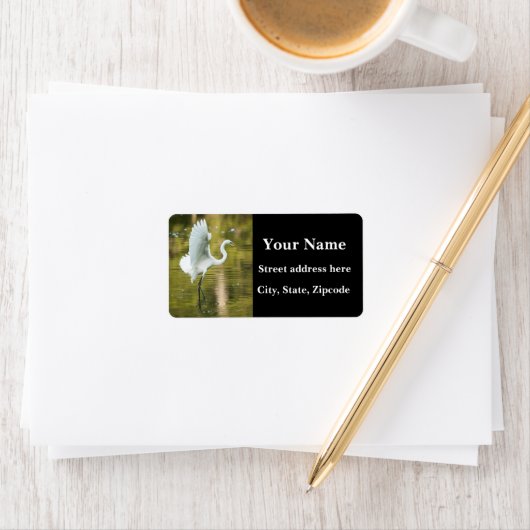 Grote witte grot etiket (Insitu)