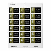 Grote witte grot etiket (Full Sheet)