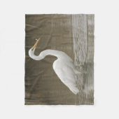 Grote witte grot fleece deken (Voorkant)