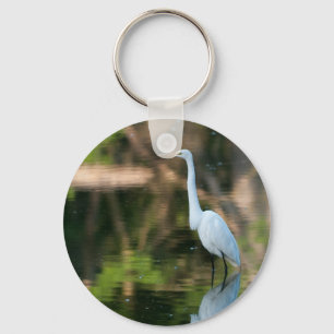 Grote witte grot sleutelhanger