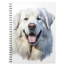 GROTE WITTE GROTE PYRENEEËN HOND NOTITIEBOEK