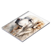  GROTE WITTE GROTE PYRENEEËN HOND NOTITIEBOEK (Linkerzijde)