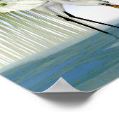 Grote witte groten poster (Hoek)