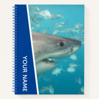 Grote Witte Haai Australië Oceaan Thema, Blauwe Jo Notitieboek