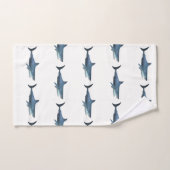 Grote witte haai bad handdoek (Handdoek)