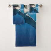 Grote witte haai bad handdoek (Insitu)