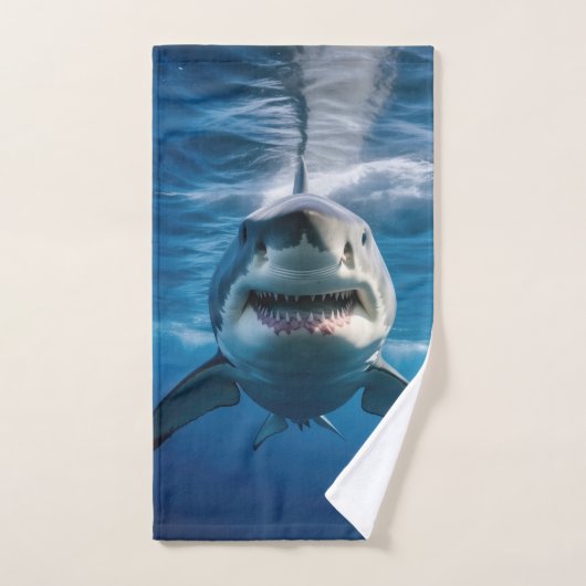 Grote witte haai bad handdoek (Handdoek)