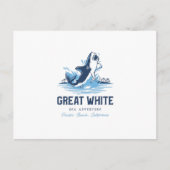 Grote witte haai briefkaart (Voorkant)