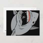 Grote witte haai briefkaart (Voorkant / Achterkant)