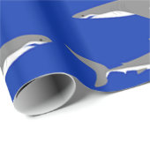 Grote witte haai cadeaupapier (Rol Hoek)