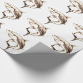 grote witte haai cadeaupapier (Hoek)