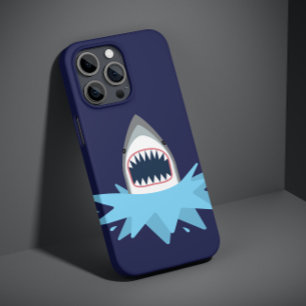 Grote Witte Haai Cartoon Case-Mate iPhone Case