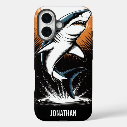 Grote witte haai Case-Mate iPhone case (Achterkant)