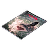 Grote witte haai doorbreken notitieboek (Linkerzijde)